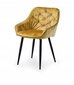 2 krēslu komplekts Halmar K418, dzeltens cena un informācija | Virtuves un ēdamistabas krēsli | 220.lv