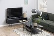 TV galdiņš ANGUS 140x40xA44 cm, melns cena un informācija | TV galdiņi | 220.lv