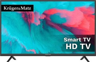 TV Krüger & Matz KM0232-S5 81,3 cm (32") HD Smart Black цена и информация | Телевизоры | 220.lv