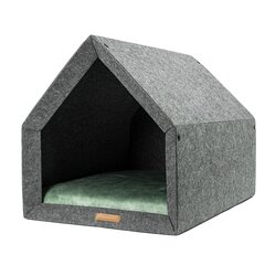 Rexproduct лежак-будка Kennel, L, серый/ зеленый цена и информация | Лежаки, домики | 220.lv