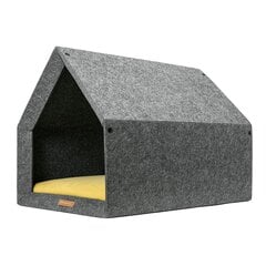 Rexproduct guļvieta - būda Kennel, M, pelēka/dzeltena цена и информация | Лежаки, домики | 220.lv