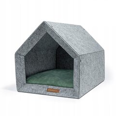 Rexproduct guļvieta - būda Kennel, M, pelēka/zaļa цена и информация | Лежаки, домики | 220.lv