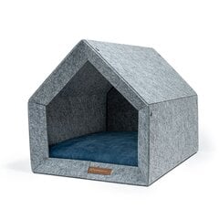 Rexproduct guļvieta - būda Kennel, M, pelēka/zila цена и информация | Лежаки, домики | 220.lv