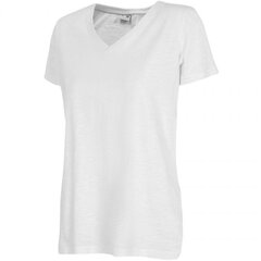 Sieviešu T-krekls 4F H4L22 TSD352 10S, balts cena un informācija | Sporta apģērbs sievietēm | 220.lv