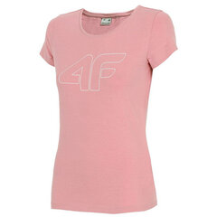 Женская футболка 4F, розовая цена и информация | Женские футболки | 220.lv