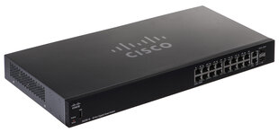 Cisco SG250-18 Managed L2/L3 Gigabit Ethernet (10/100/1000) Black 1U cena un informācija | Komutatori (Switch) | 220.lv