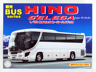 Līmējams modelis Fujimi BUS-1 Hino S`elega Super Hi Decker 1/32, 11103 cena un informācija | Līmējamie modeļi | 220.lv