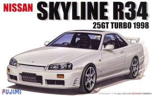 Сборная модель для склеивания Fujimi ID-124 R34 Skyline 25GT Turbo 1998 1/24, 39671 цена и информация | Склеиваемые модели | 220.lv