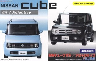 Сборная модель для склеивания Fujimi ID-66 Nissan Cube EX/Adjuctive w/Window Frame Masking Seal 1/24, 39374 цена и информация | Склеиваемые модели | 220.lv