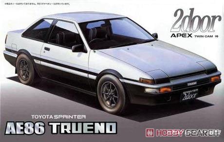 Līmējams modelis Fujimi ID-57 Toyota AE86 Trueno 2 door "Late type"'85 1/24, 46488 цена и информация | Līmējamie modeļi | 220.lv