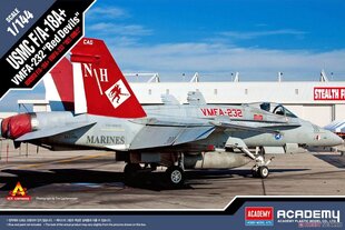 Модель для склеивания Academy 12627 USMC F-18A VMFA-232 Red Devils 1/144 цена и информация | Склеиваемые модели | 220.lv