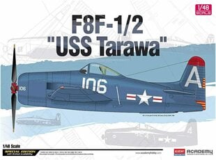 Сборная модель для склеивания Academy 12313 F8F-1/2 USS Tarawa 1/48 цена и информация | Склеиваемые модели | 220.lv