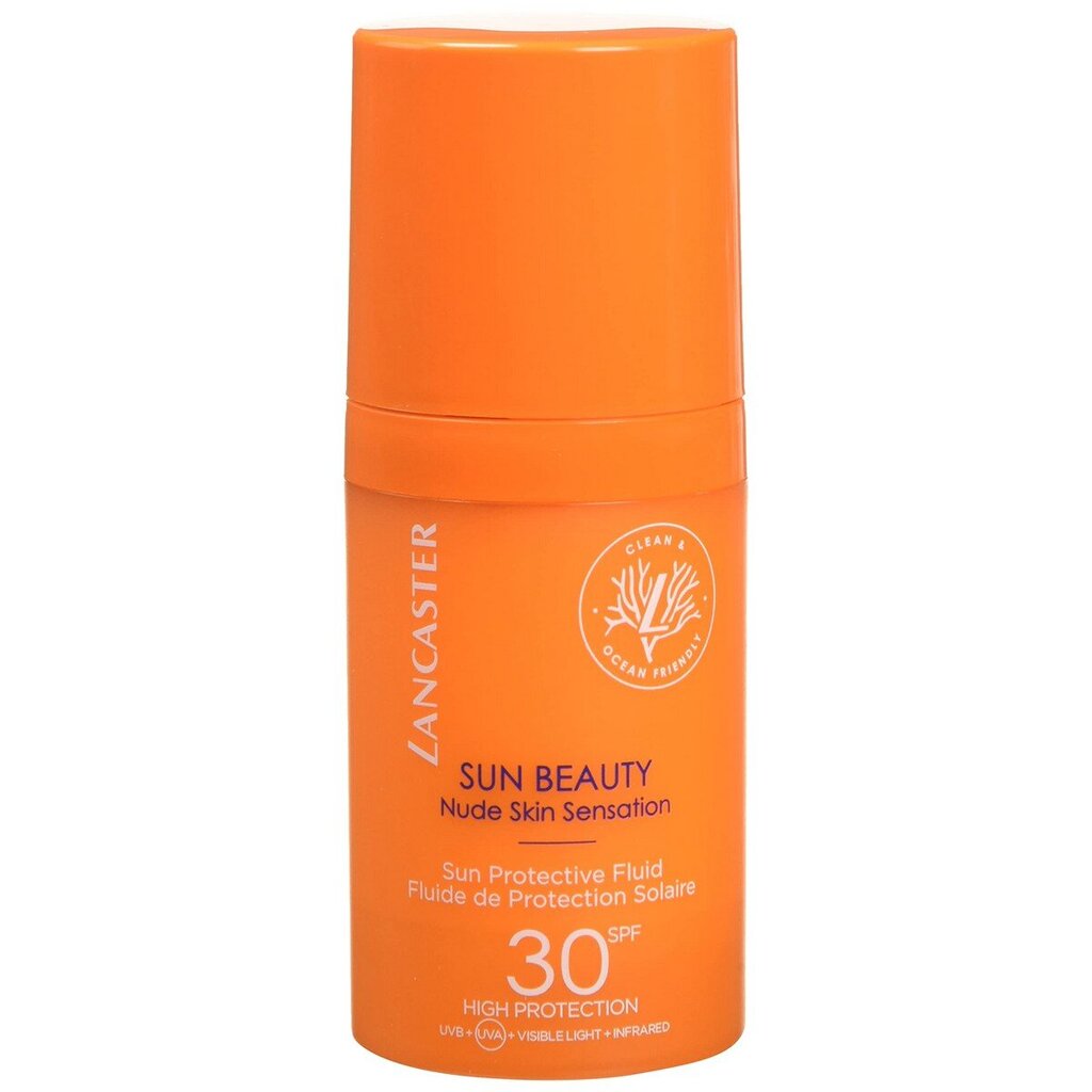 Sauļošanās krēms Lancaster Sun Beauty Protective Fluid SPF30, 30ml cena un informācija | Sauļošanās krēmi | 220.lv