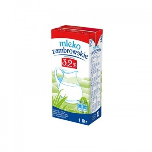Piens Zambrowskie 3,2%, 1 l x 12 gab. cena un informācija | Piena produkti | 220.lv