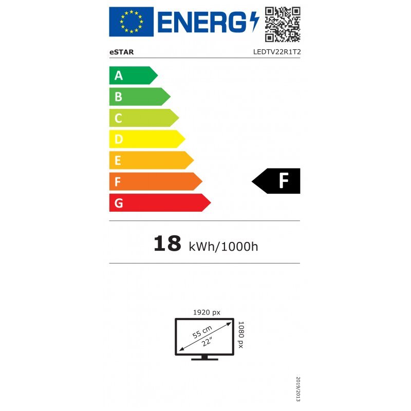 eStar LED22R1T2 cena un informācija | Televizori | 220.lv