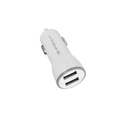 Auto lādētājs 2 USB 2mAh By Easycell White cena un informācija | Lādētāji un adapteri | 220.lv