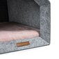 Rexproduct guļvieta - būda Kennel, S, pelēka/rozā cena un informācija | Suņu gultas, spilveni, būdas | 220.lv