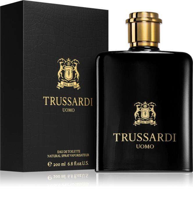 Tualetes ūdens Trussardi Uomo EDT vīriešiem 200 ml цена и информация | Vīriešu smaržas | 220.lv