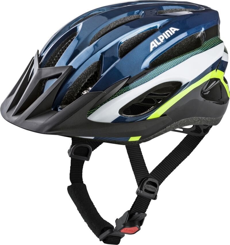 Bike helmet Alpina MTB17 dark blue & neon 58-61 цена и информация | Ķiveres | 220.lv