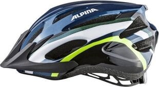 Bike Helmet Alpina MTB17 dark blue & neon - Extra Large (54-58cm) cena un informācija | Ķiveres | 220.lv
