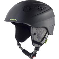 Alpina Winter Helmet Grap 2.0 Charcoal Neon Matt Black 54-57 цена и информация | Лыжные шлемы | 220.lv