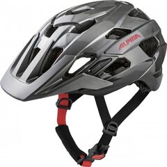 ALPINA KASK ANZANA DARKSILVER-BLACK-RED GLOSS 57-61 new 2022 cena un informācija | Ķiveres | 220.lv