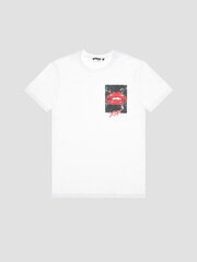 Vīriešu T-krekls ar īsām piedurknēm, balts цена и информация | Мужские футболки | 220.lv