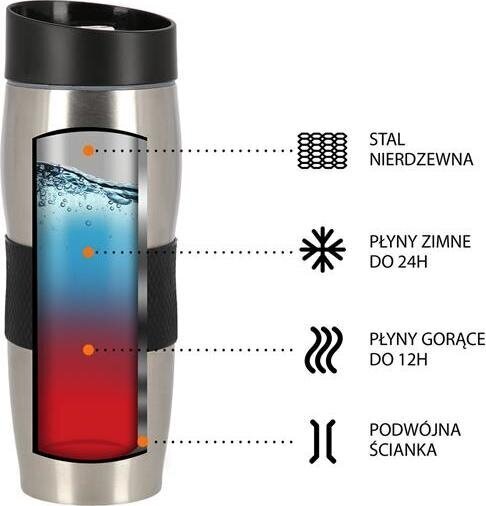 Nils Camp termokrūze NCC05, sudraba цена и информация | Termosi, termokrūzes | 220.lv