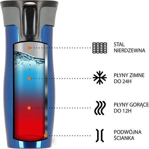 Nils Camp termokrūze NCC03, zila cena un informācija | Termosi, termokrūzes | 220.lv