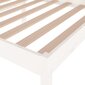 vidaXL gultas rāmis, balts, priedes masīvkoks, 90x200 cm цена и информация | Gultas | 220.lv