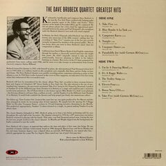 The Dave Brubeck Quartet - Greatest Hits, Coloured Vinyl, LP, vinila plate, 12" vinyl record cena un informācija | Vinila plates, CD, DVD | 220.lv