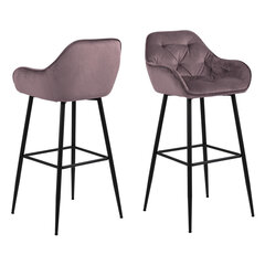 2-vu bāra krēslu komplekts Brit, rozā cena un informācija | Virtuves un ēdamistabas krēsli | 220.lv