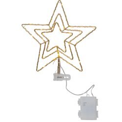 LED Ziemassvētku eglītes virsotnes rotājums 0,9W 25,5x27,5cm Topsy 089-90 cena un informācija | Ziemassvētku lampiņas, LED virtenes | 220.lv