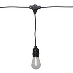 Lampiņu virtene, melna, 10 LED, 1,8W, 360x30cm, String light 476-94 cena un informācija | Ziemassvētku lampiņas, LED virtenes | 220.lv