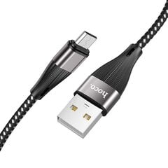 Hoco micro USB datu kabelis 2.4A 1m melns, X57 cena un informācija | Savienotājkabeļi | 220.lv