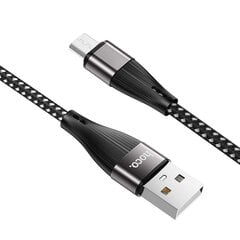 Hoco micro USB datu kabelis 2.4A 1m melns, X57 cena un informācija | Savienotājkabeļi | 220.lv