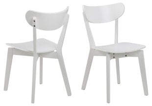 2-u ēdamistabas krēslu komplekts Roxby, balts цена и информация | Стулья для кухни и столовой | 220.lv