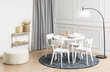 2-u ēdamistabas krēslu komplekts Roxby, balts cena un informācija | Virtuves un ēdamistabas krēsli | 220.lv