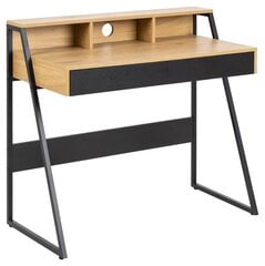 Компьютерный стол Reece, коричневый/черный цвет цена и информация | Компьютерные, письменные столы | 220.lv
