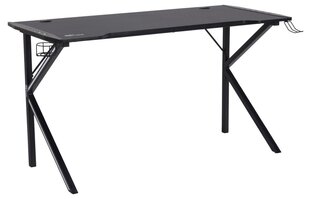Datorspēļu galds Ninja, melns цена и информация | Компьютерные, письменные столы | 220.lv