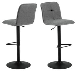 Комплект из 2-х барных стульев Actona Hellen, серый цена и информация | Стулья для кухни и столовой | 220.lv
