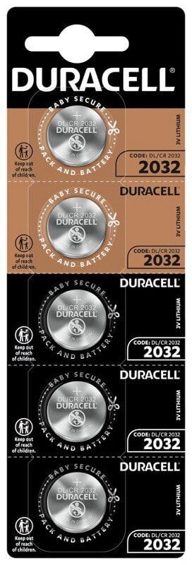 Duracell CR2032 5 pack cena un informācija | Baterijas | 220.lv