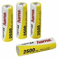 Hama Rechargeable AA Batteries (4 шт) цена и информация | Батарейки | 220.lv