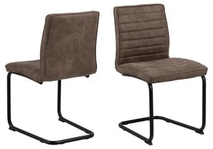 Комплект из 2 обеденных стульев Zola, коричневый цвет цена и информация | Стулья для кухни и столовой | 220.lv