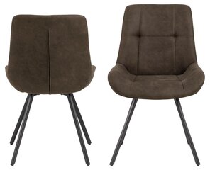 Комплект из 2 обеденных стульев Waylor, серый цвет цена и информация | Стулья для кухни и столовой | 220.lv