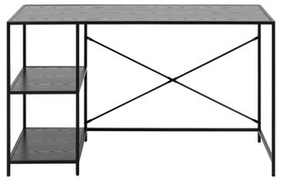 Письменный стол SEAFORD 110x45xH75см, черный цена и информация | Компьютерные, письменные столы | 220.lv