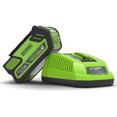 40V Ładowarka 4A GREENWORKS G40UC4 - 2924107 cena un informācija | Rokas instrumenti | 220.lv