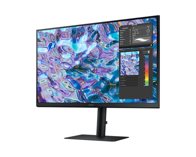 LCD Monitor|SAMSUNG|S61B|27"|Panel IPS|2560x1440|16:9|75hZ|5 ms|Swivel|Pivot|Height adjustable|Tilt|Colour Black|LS27B610EQUXEN cena un informācija | Monitori | 220.lv