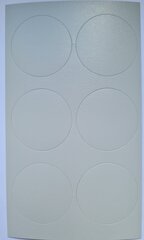 Клейкая крышка Folmag, D-40 мм, цвет пепельный/светло-серый, 6 шт. цена и информация | Другие принадлежности для мебели | 220.lv