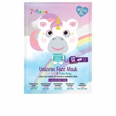 Питательная маска для лица 7th Heaven Animal Unicorn, 1 шт. цена и информация | Косметика для мам и детей | 220.lv